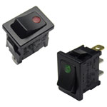 TRUCOMPONENTS Rocker Switch Rectangular SPST Illuminated Quick Connect Range