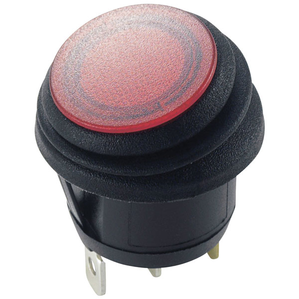 TruComponents 751596 Rocker switch,Off/On,SPST,Illuminated,Quick C...