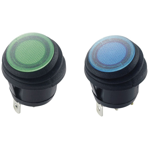 TruComponents 751597 Rocker switch,Off/On,SPST,Illuminated,Quick C...