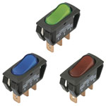 TRUCOMPONENTS Rocker Switch SPST Illuminated Quick Connect Range