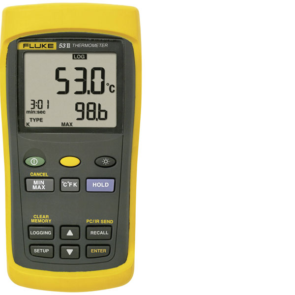 Fluke 3821062 53 II B Thermometer -250 to +1767°C Sensor Type J, K...