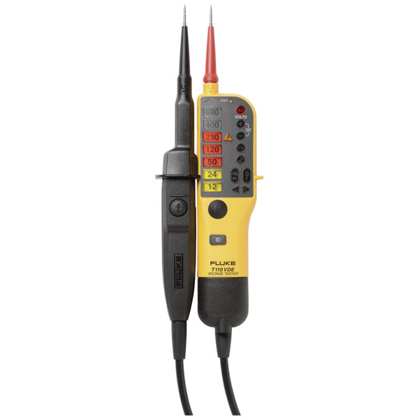 Fluke 4093088 T110/VDE voltage tester CAT III 690V CAT IV 600V LED...