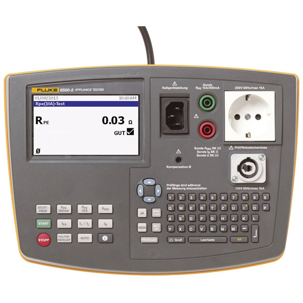 Fluke 4325041 6500-2 Electrical tester VDE 0413 shields against in...