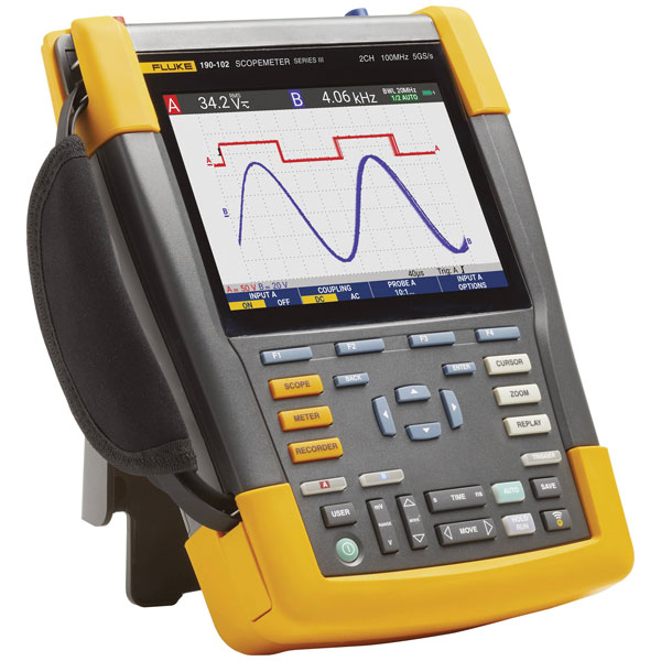 Fluke 5282417 190-104-III-S handheld oscilloscope 100 MHz 4-ch 1.2...