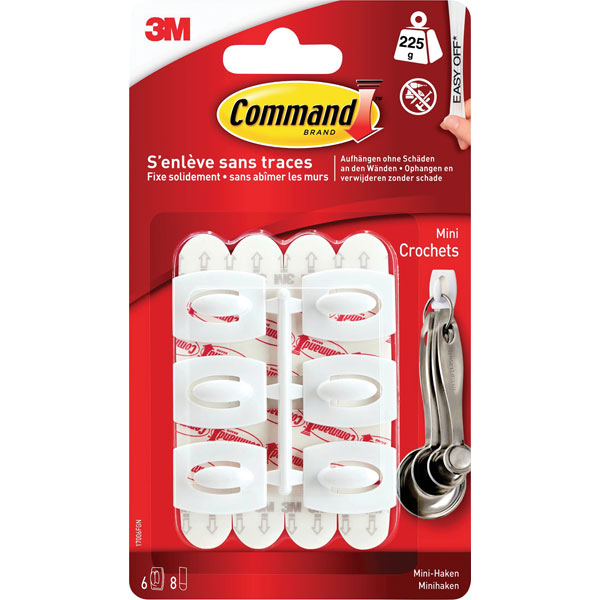 3M 17006FGN Command™ Mini-hook 29 x 22 x 11 mm White 6 pc