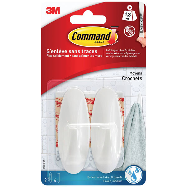 3M 17081BFGN Command™ Bad medium designer hook 79 x 29 x 29 mm Whi...