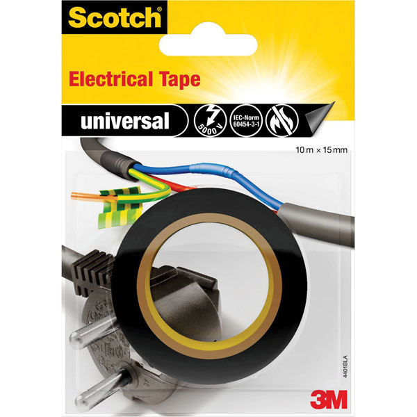 3M 4401RED Universal Electrical Tape Scotch® Red 10 m x 15 mm 1 pc