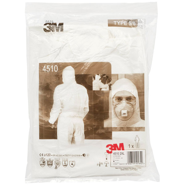 3M 4532+WXL Protective suit 4532+ Size: XL White