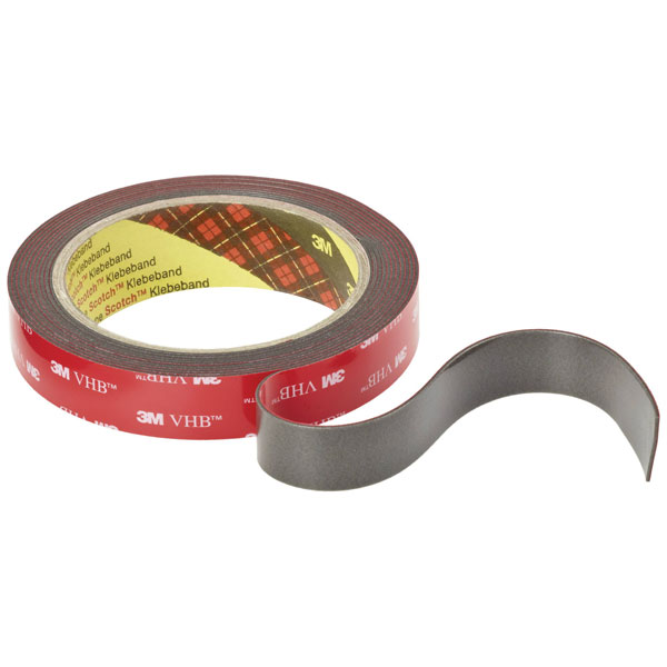 3M 4611193 VHB™ 4611F Double Sided Adhesive Tape Dark Grey 3 m x 1...