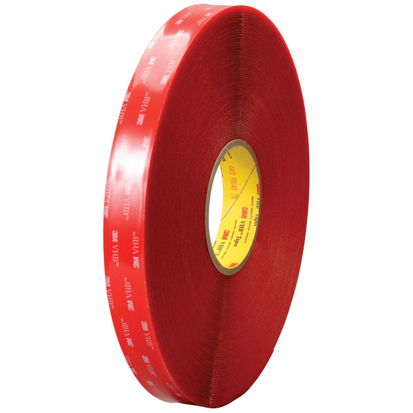 3M 4905F196 VHB™ Tape 4905F, Transparent, 19 mm x 66 m, 0.5 mm