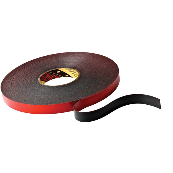 3M 5952F/2533 VHB™ Tape 5952F, Black, 25 mm x 33 m, 1.1 mm