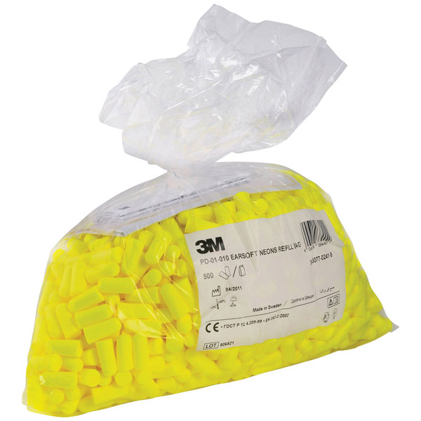 3M EAR PD01010 Protective Ear Plug Refill 34 dB Disposable EN 352-...
