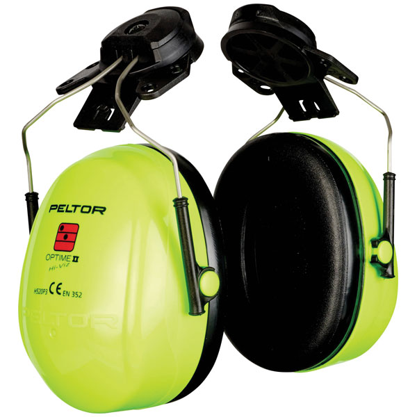 3M Peltor H520P3EV Optime II Yellow Over-the-Head Earmuffs