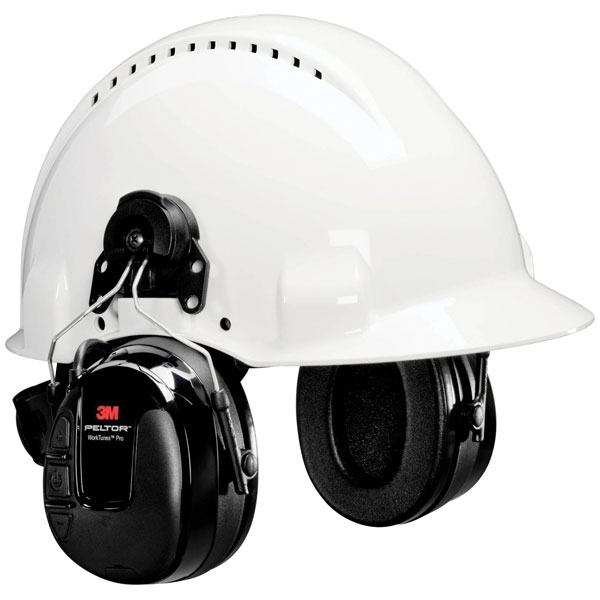 3M Peltor HRXS220P3E WorkTunes Pro Protective Ear Caps Headset 31 ...