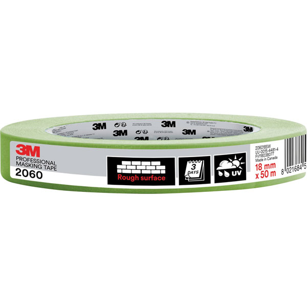 3M PT206036 2060 Masking Tape Light Green 50 m x 36 mm 1 pc