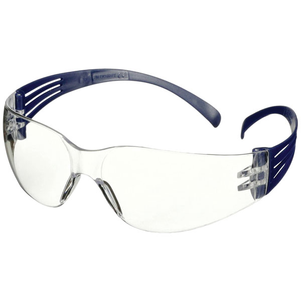3M SF101AF-BLU SecureFit Safety Glasses Anti-Fog Anti-Scratch Coat...