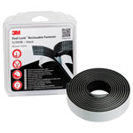 Dual Lock Hook & Loop Tape Stick-On 45.7 m x 12 mm Black 1 pc