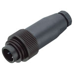 Binder 99-0210-70-04 F 6-8mm Angled Cable Mnt 3+PE Pin with Screw Termination