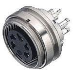 Binder 09-0481-00-08 Male 8 Pin Panel Mount Screw with Solder Terminal