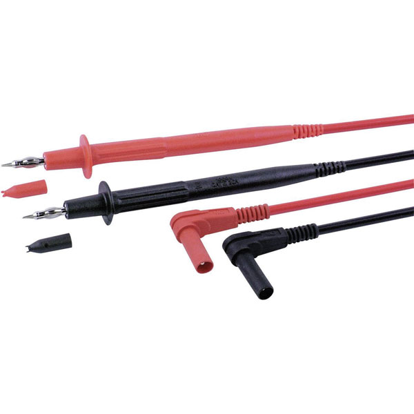 Stäubli 9410617400 XPF-484 safety test lead 1m black/red nickel-pl...
