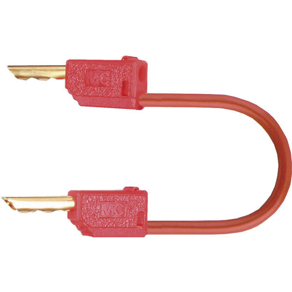 Stäubli 280033-06022 test lead 2 mm banana jack 60cm red gold-plat...