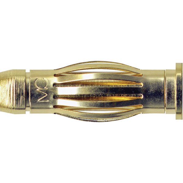 Stäubli 221054 SA404 edge connector plug straight 4mm brass pin 1 ...