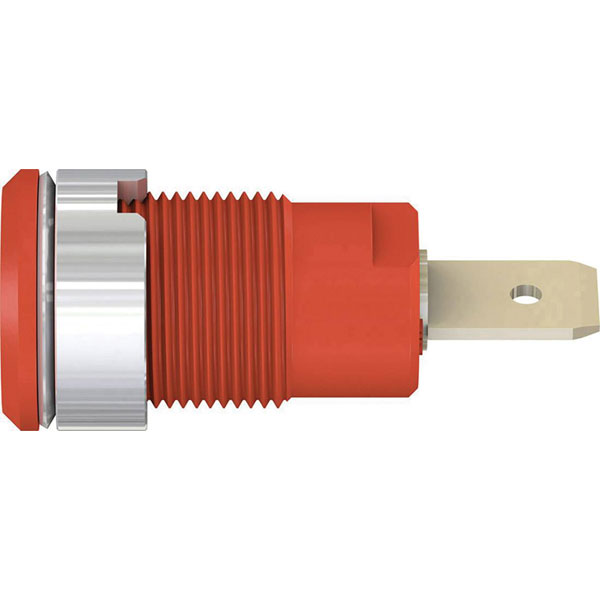Stäubli 233060-22 SLB4-F63 built-in safety socket red 1 pc Ø 4 mm ...