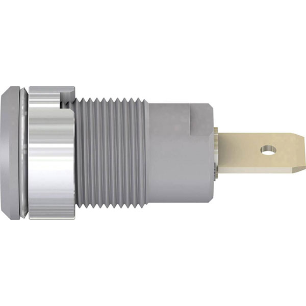 Stäubli 233060-28 SLB4-F63 safety jack socket grey insulated Ø 4 m...