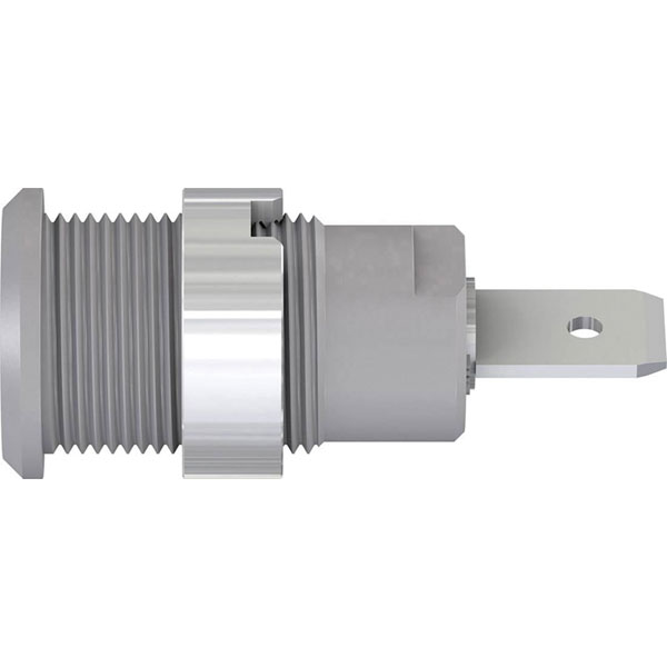 Stäubli 497046-28 SLB4-F63/N-X safety jack socket 4 mm grey insulated