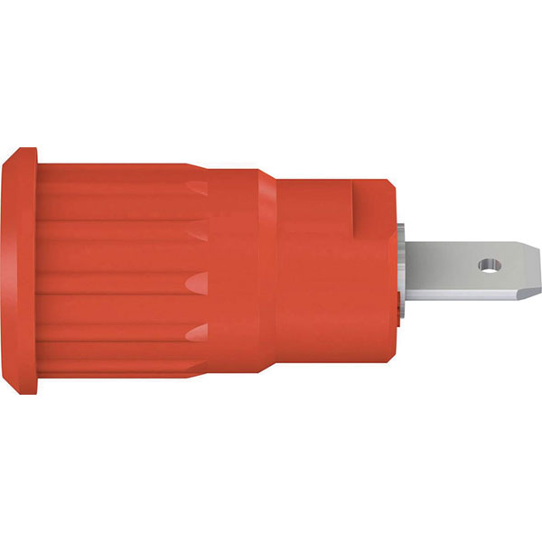 Stäubli 497079-22 SEB4-F/N safety jack socket red insulated Ø4mm r...
