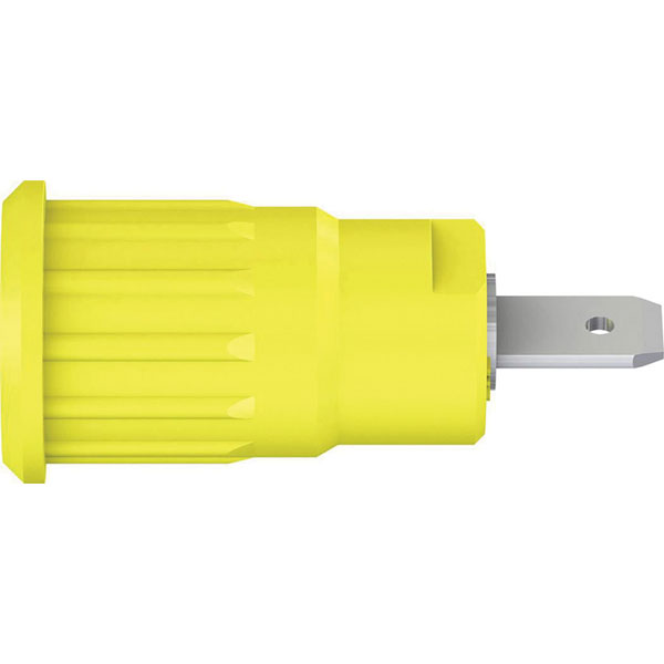 Stäubli 497079-24 SEB4-F/N safety jack socket yel Ø 4mm brass 1 pc...