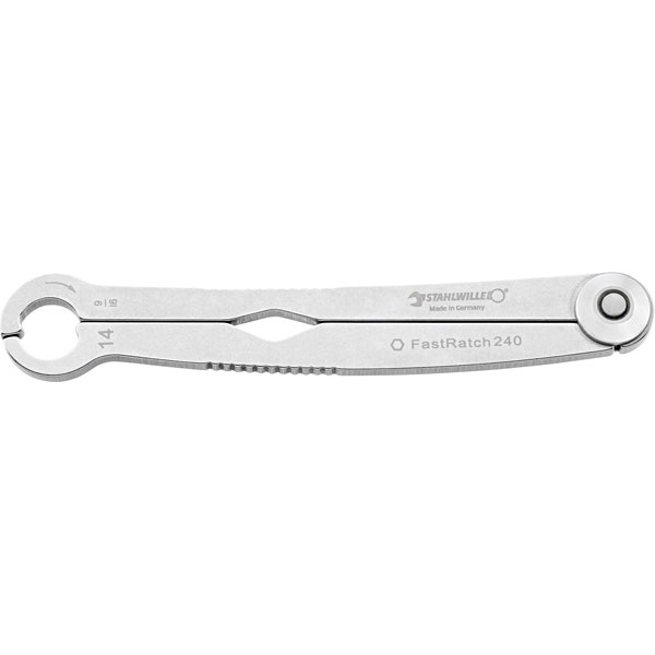 Stahlwille 41101212 240 12-15/32 Ratcheting Single-Ended Open Ring...