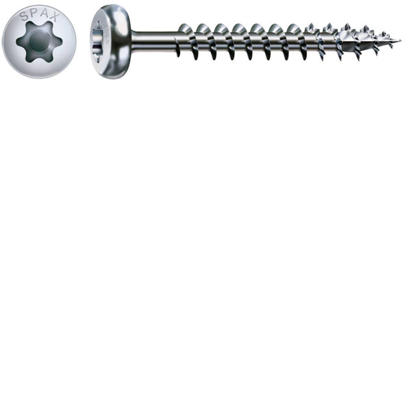 SPAX 0201010400505 Universal Pan Screw 4 x 50mm T-Star Plus Steel ...