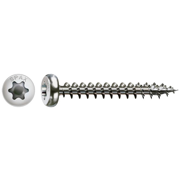 SPAX 0207000400203 Universal Screw 4 x 20mm T-Star Plus Stainless ...