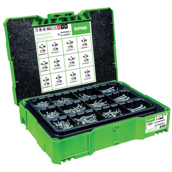 SPAX 5000009172009 Assembly Case Systainer T-Loc I WIROX 1380pc