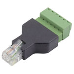 TruComponents 240037 Mounted Modular Socket 6 RJ12 Socket, vertical Black, 6P6C