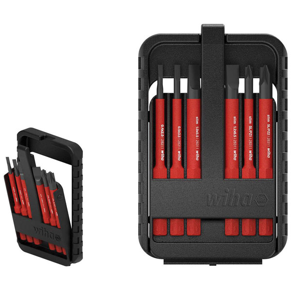 Wiha 43157 2831 slimBit electric bit set 2,5; 3,5; 5,5; 6,5; PZ1; PZ2