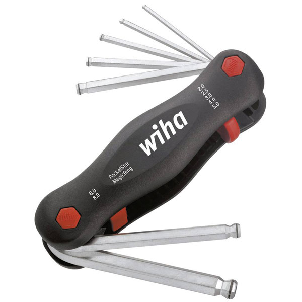 Wiha 23033 369RP7 PocketStar Multitool MagicRing® Hexagonal Ball E...
