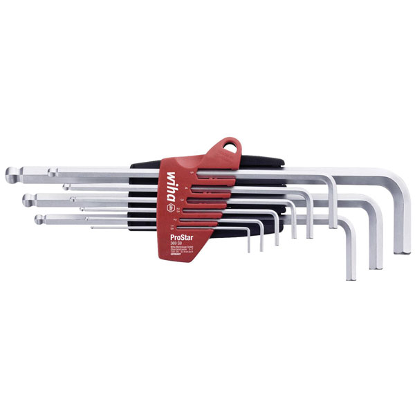 Wiha 07185 369S9 L-key set in ProStar holder Ball End Hex 9pc