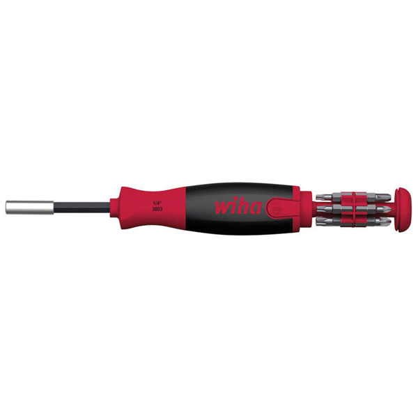 Wiha 38600 3803-02020 Screwdriver with bit magazine LiftUp 25 magnetic
