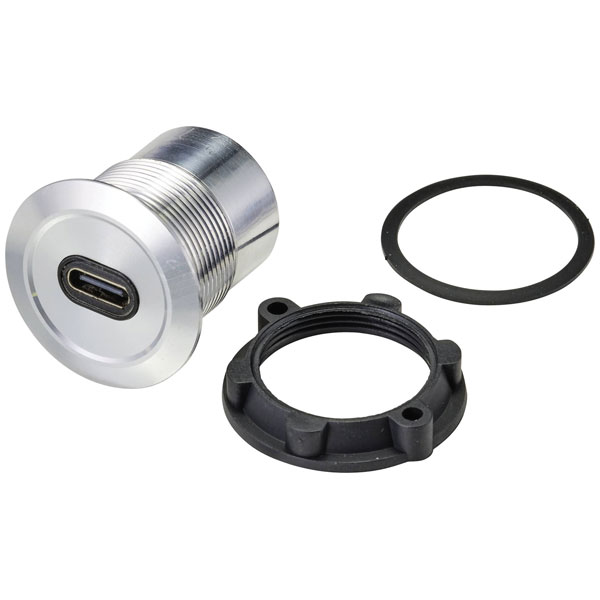 TruComponents 240972 USB-mounted skt 3.1 skt, built-in USB-C® skt