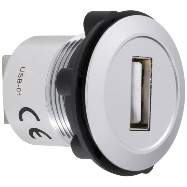 TruComponents 240882 USB-mounted skt 2.0 USB-skt type A to USB-skt...