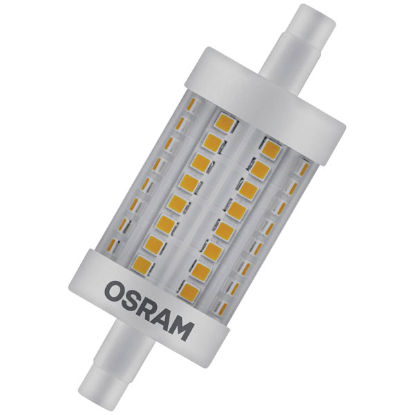 OSRAM 4058075432512 LED LINE R7S DIM 9.5W 827 Clear R7s Bulb