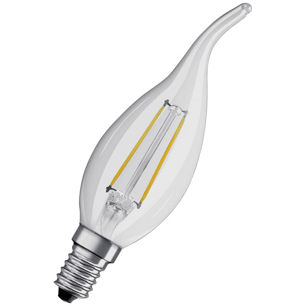 OSRAM 4058075434561 LED Retrofit CLASSIC BA DIM 4W 827 Clear E14 Bulb