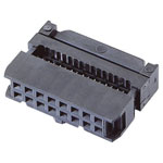 TruComponents 605426 Pin connector + strain relief Pitch:2.54mm,pins: 8 2 Rows
