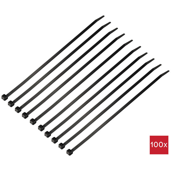 TruComponents 40502 Cable tie 300mm 4.8mm Lt/ brown High Temp 100 pcs