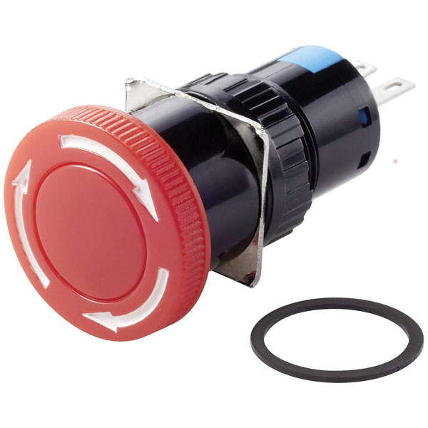 TruComponents 783089 Kill Switch, Panel, SPST, Non-Illuminated, IP40