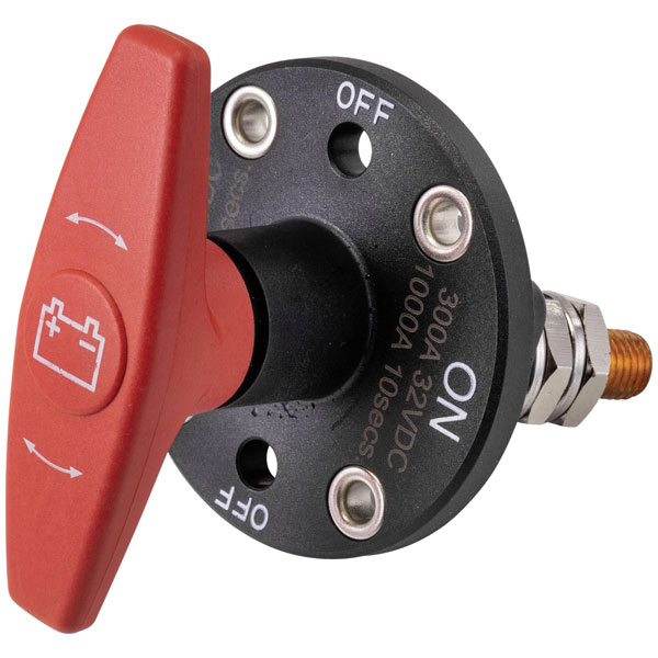 TruComponents 783093 Battery Switch Surface Mount On/Off Non-Illum...