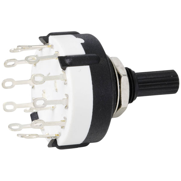 TruComponents 783102 Rotary Switch, Panel Mount, Non-Illuminated, IP40