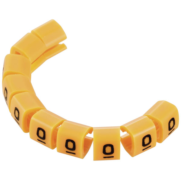 TruComponents 40987 Pre-printed Cable marker A OD 3-3.60mm